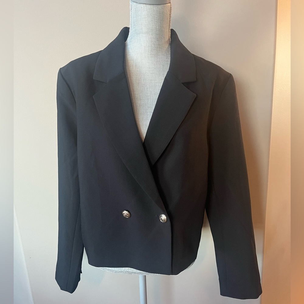 Joie Black Double-breasted Jacket